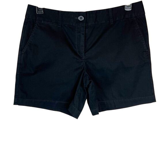 Ann Taylor LOFT 6" Chino Shorts in Black Women's Size 8 - Picture 2 of 9
